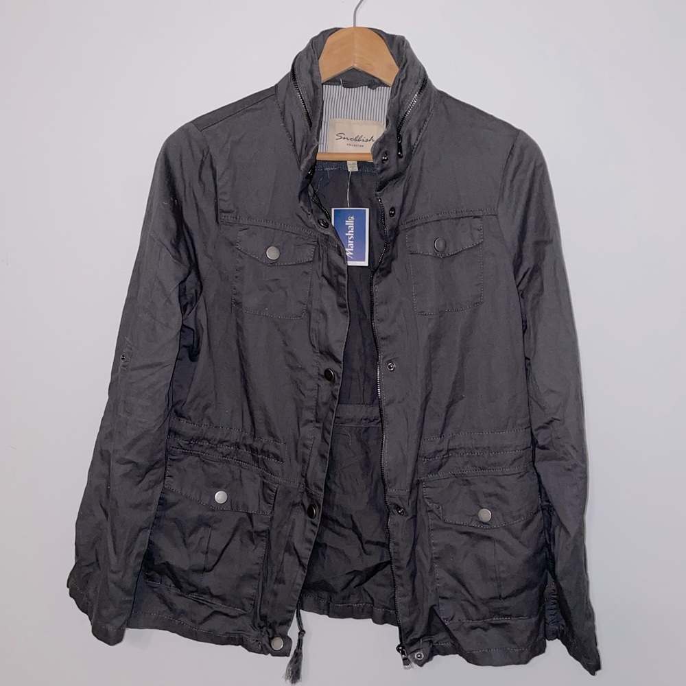 New Gray Cargo Fall Jacket